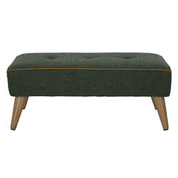 Tetrad Harris Tweed Hendricks Footstool Emerald Plain